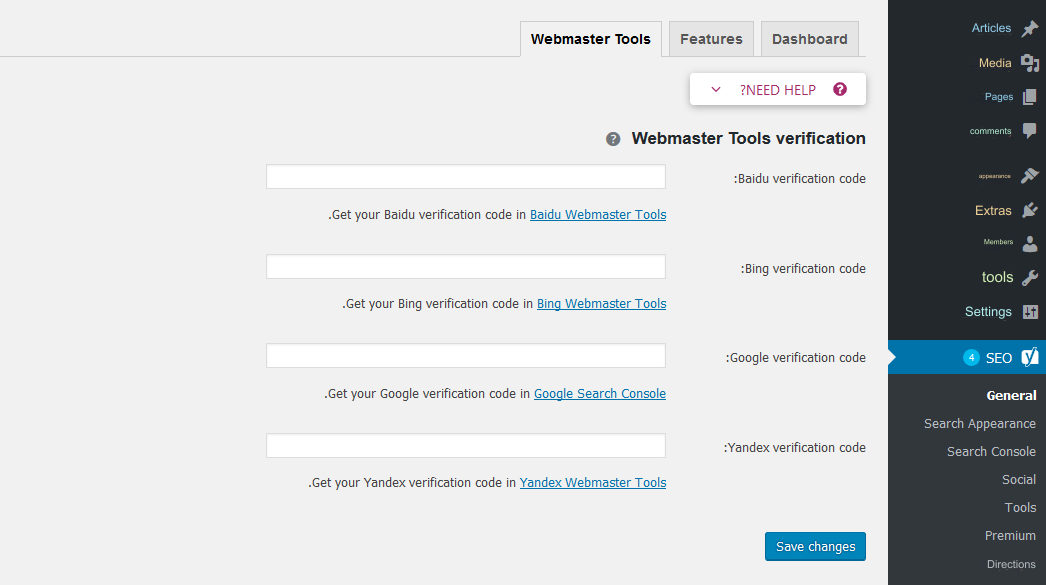 Adding the site to Google and Bing search engine admin tools in the easiest way 2024 5